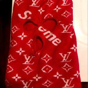 Red Designer Ski Mask